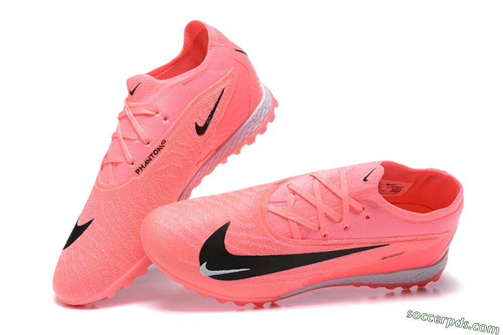 Nike Phantom GX Elite TF Low-Tops Football Shoes - Pink/Black/White 6