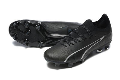 Puma Ultra Ultimate FG Low-Tops Football Boots - Black/Silver