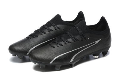 Puma Ultra Ultimate FG Low-Tops Football Boots - Black/Silver