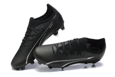 Puma Ultra Ultimate FG Low-Tops Football Boots - Black/Silver