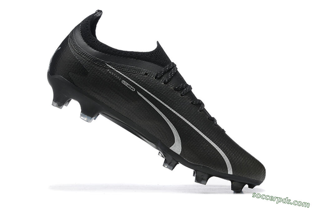 Puma Ultra Ultimate FG Low-Tops Football Boots - Black/Silver 7