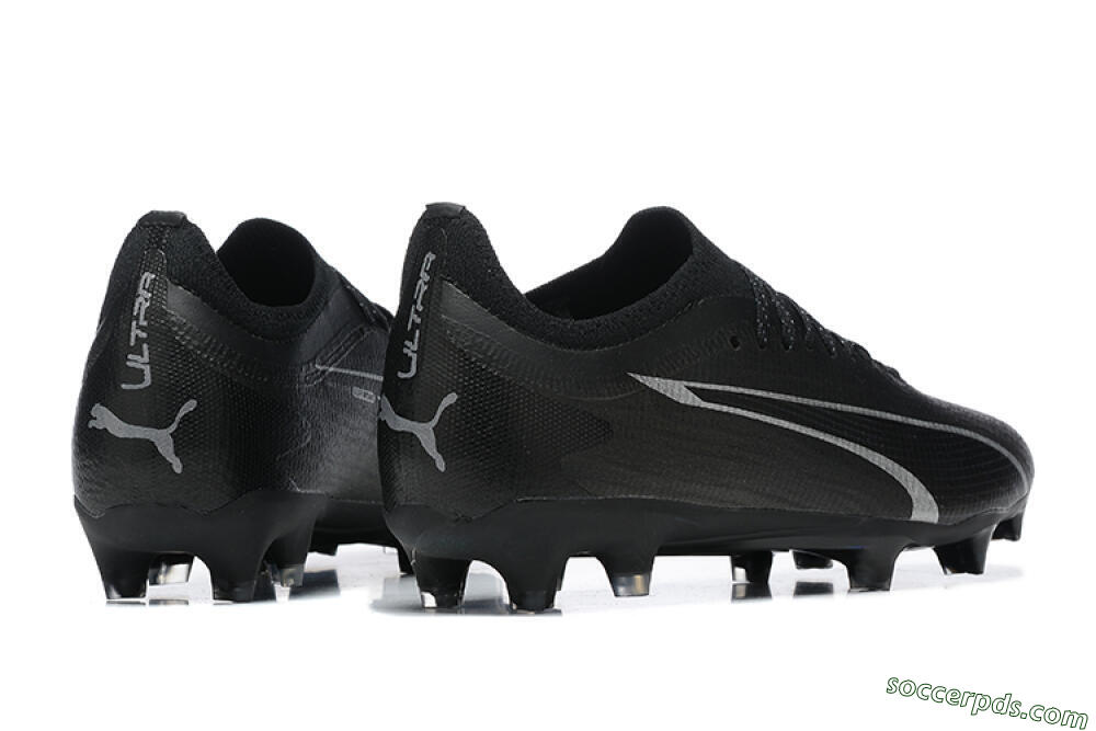 Puma Ultra Ultimate FG Low-Tops Football Boots - Black/Silver 9