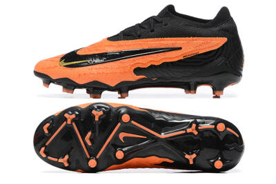 Nike Phantom GX Elite FG Low-Tops Football Boots - Orange/Black/Gold