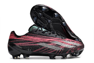 Adidas X Crazyfast Strung+ FG Low-Tops Football Boots - Black/Silver/Pink