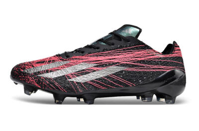 Adidas X Crazyfast Strung+ FG Low-Tops Football Boots - Black/Silver/Pink