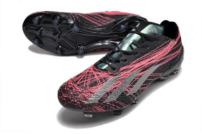 Adidas X Crazyfast Strung+ FG Low-Tops Football Boots - Black/Silver/Pink