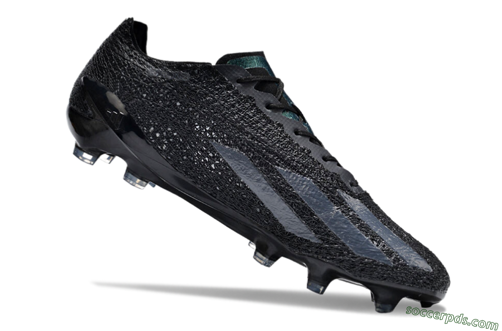 Adidas X Crazyfast Strung+ FG Low-Tops Football Boots - Black/White 4