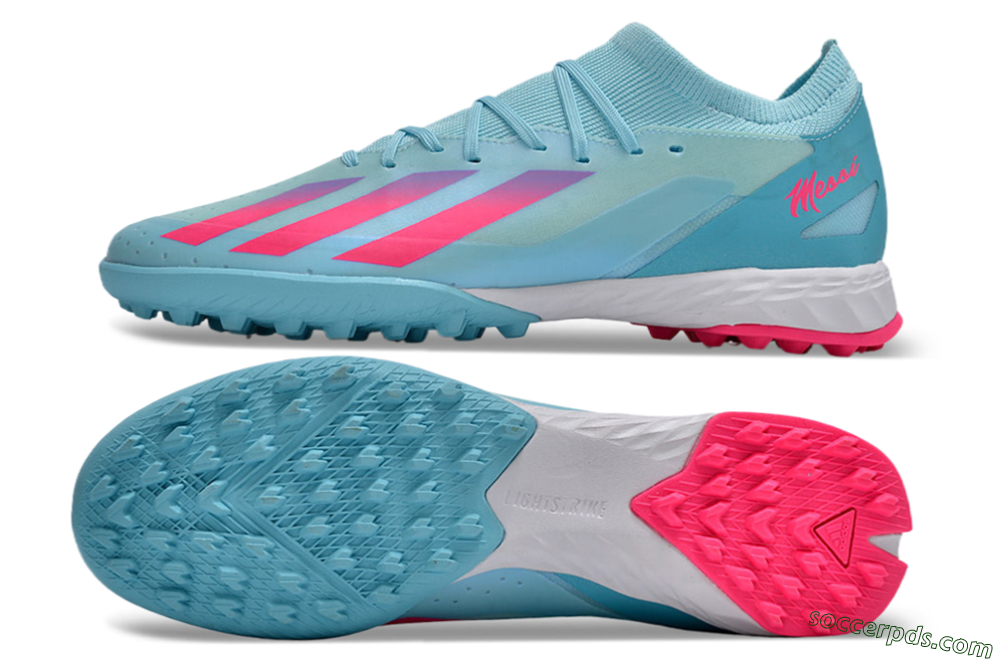 Adidas X Crazyfast.3 TF Low-Tops Football Shoes - Flash Aqua/Lucid Pink/Lucid Cyan 0