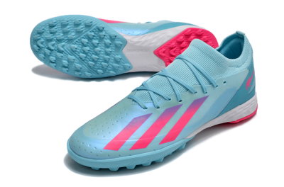 Adidas X Crazyfast.3 TF Low-Tops Football Shoes - Flash Aqua/Lucid Pink/Lucid Cyan