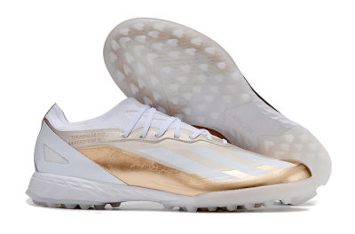 Adidas X Crazyfast.1 TF Low-Tops Football Shoes - Gold/White