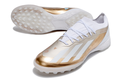 Adidas X Crazyfast.1 TF Low-Tops Football Shoes - Gold/White