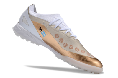 Adidas X Crazyfast.1 TF Low-Tops Football Shoes - Gold/White