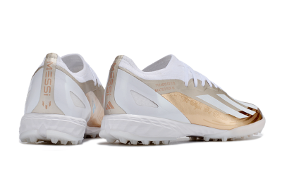 Adidas X Crazyfast.1 TF Low-Tops Football Shoes - Gold/White