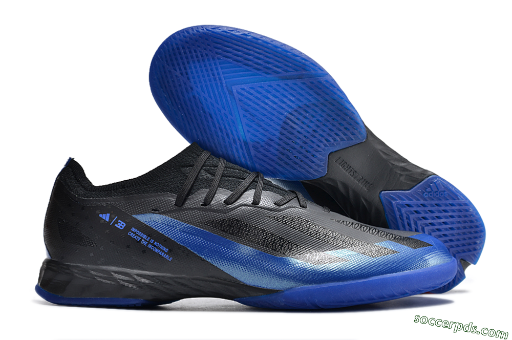 Adidas X Crazyfast.1 IC Low-Tops Football Shoes - Blue/Black 1