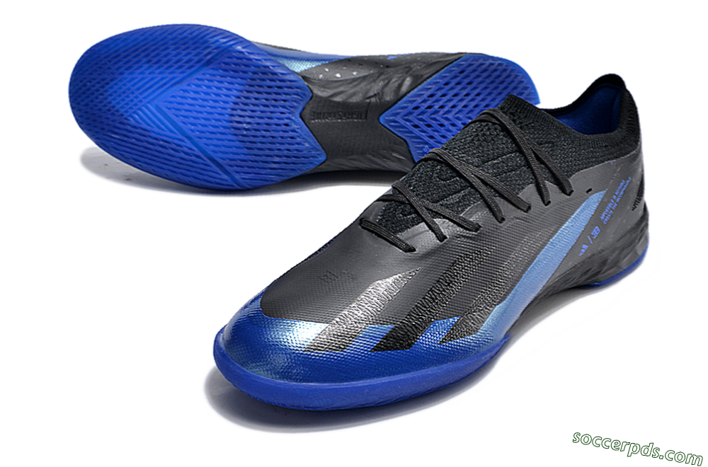 Adidas X Crazyfast.1 IC Low-Tops Football Shoes - Blue/Black 3