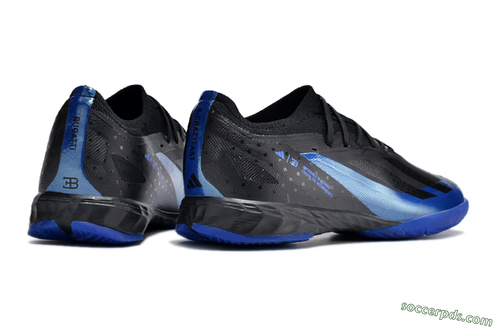 Adidas X Crazyfast.1 IC Low-Tops Football Shoes - Blue/Black 6