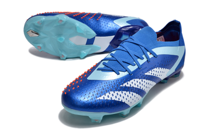 Adidas Predator Accuracy Paul Pogba.1 FG Low-Tops Football Boots - Blue/White/Jade