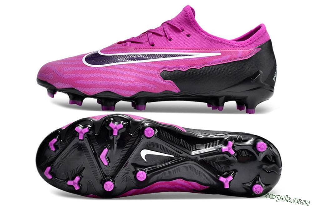 Nike Phantom GX Academy FG Low-Tops Football Boots - Pink/Purple/Black 0