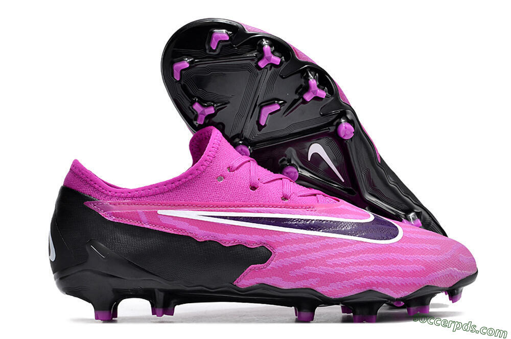 Nike Phantom GX Academy FG Low-Tops Football Boots - Pink/Purple/Black 1