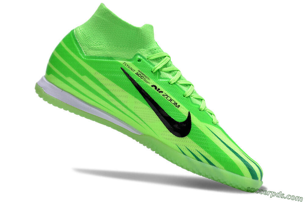Nike Air Zoom Mercurial Superfly 9 Elite Dream Speed 2024 IC High-Tops Football Shoes - Yellow/Green/Black 4