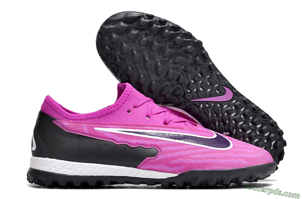 Nike React Phantom GX Pro TF Low-Tops Football Shoes - Pink/Purple/Black 1