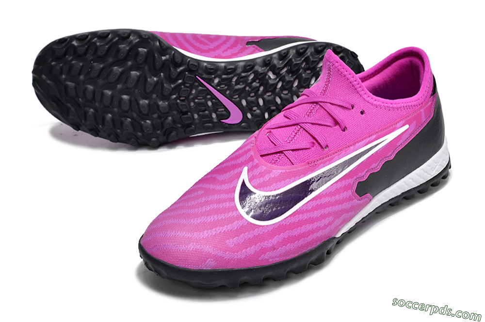 Nike React Phantom GX Pro TF Low-Tops Football Shoes - Pink/Purple/Black 3