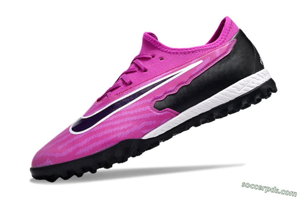 Nike React Phantom GX Pro TF Low-Tops Football Shoes - Pink/Purple/Black 5
