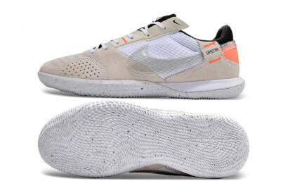 Nike Street Gato IC Low-Tops Football Shoes - Brown/White/Orange