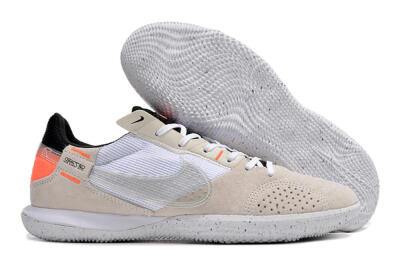 Nike Street Gato IC Low-Tops Football Shoes - Brown/White/Orange
