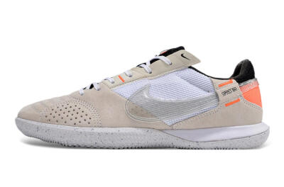 Nike Street Gato IC Low-Tops Football Shoes - Brown/White/Orange
