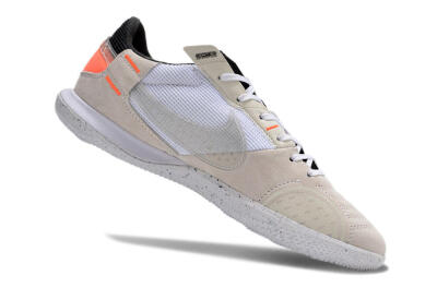 Nike Street Gato IC Low-Tops Football Shoes - Brown/White/Orange