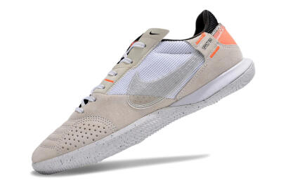 Nike Street Gato IC Low-Tops Football Shoes - Brown/White/Orange