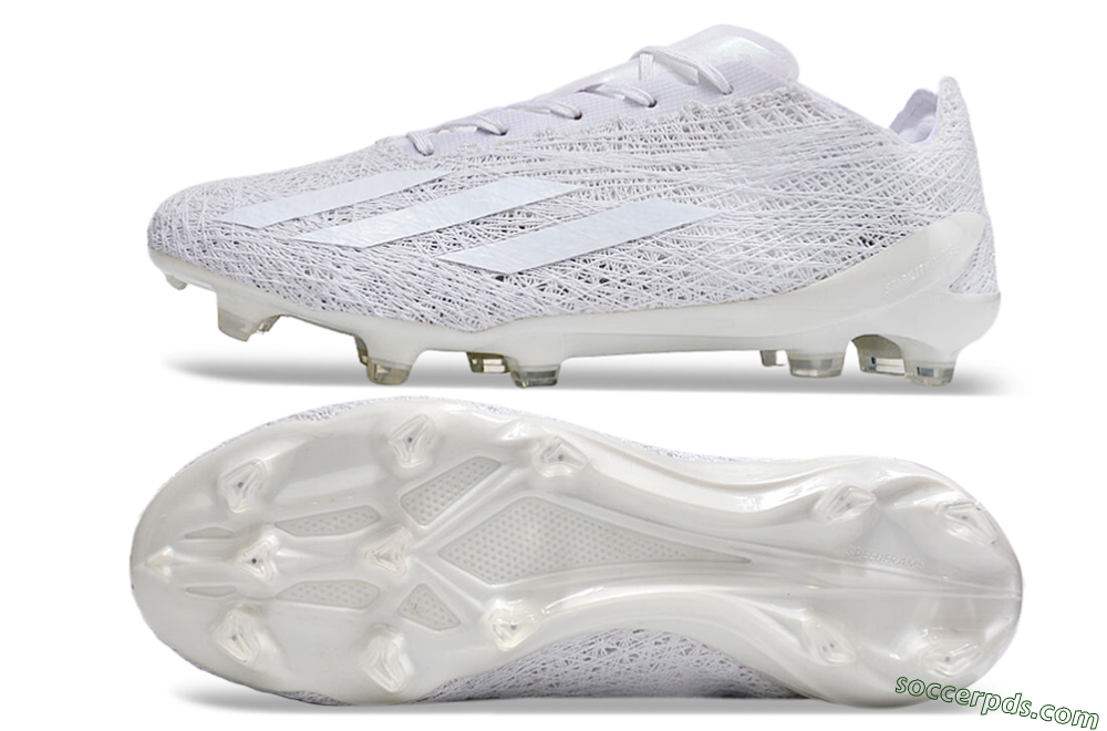 Adidas X Crazyfast Strung+ FG Low-Tops Football Boots - White/Beige 0