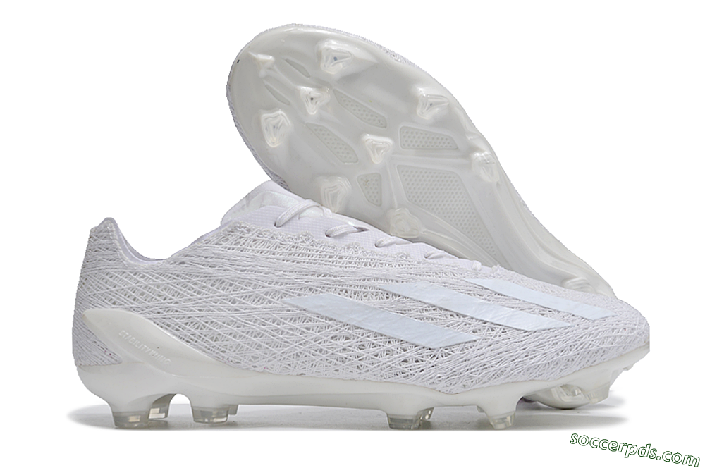 Adidas X Crazyfast Strung+ FG Low-Tops Football Boots - White/Beige 1