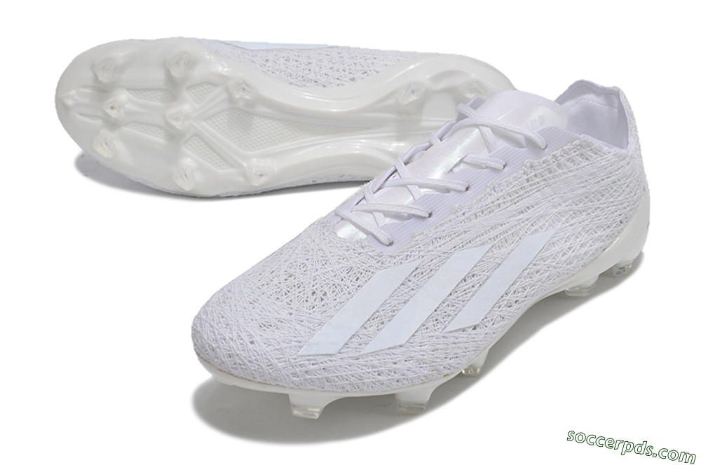 Adidas X Crazyfast Strung+ FG Low-Tops Football Boots - White/Beige 2