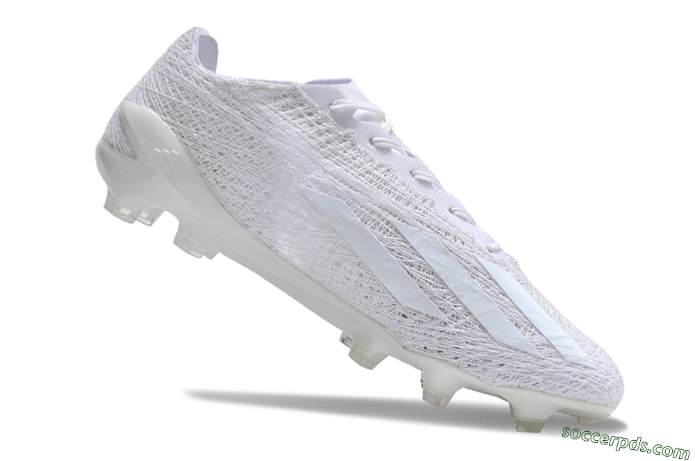 Adidas X Crazyfast Strung+ FG Low-Tops Football Boots - White/Beige 3