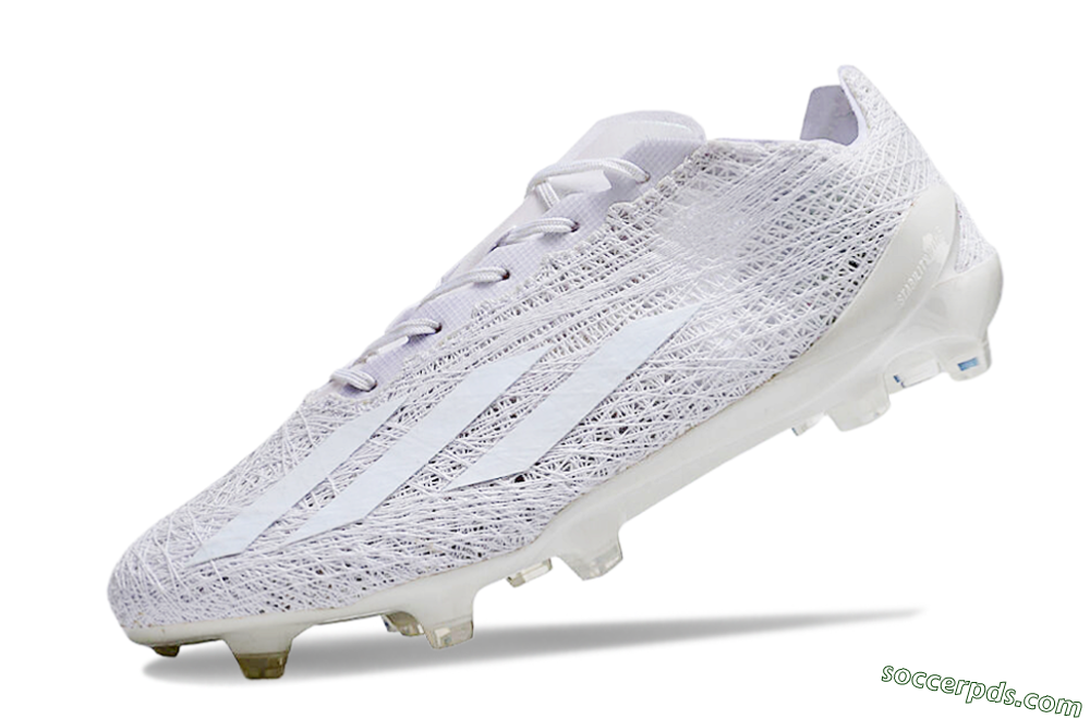 Adidas X Crazyfast Strung+ FG Low-Tops Football Boots - White/Beige 4