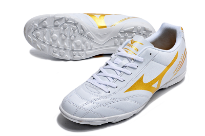 Mizuno Monarcida Neo Ckassic TF Low-Tops Football Shoes - White/Gold