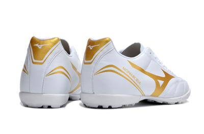 Mizuno Monarcida Neo Ckassic TF Low-Tops Football Shoes - White/Gold