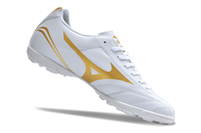 Mizuno Monarcida Neo Ckassic TF Low-Tops Football Shoes - White/Gold