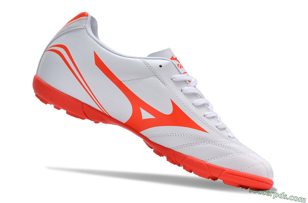 Mizuno Monarcida Neo Ckassic TF Low-Tops Football Shoes - White/Red 4