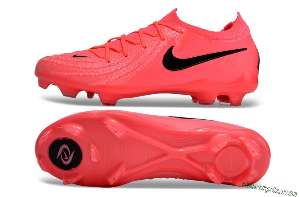 Nike Phantom Luna 2 Elite LV8 FG Low-Tops Football Boots - Red/Black/Pink 0