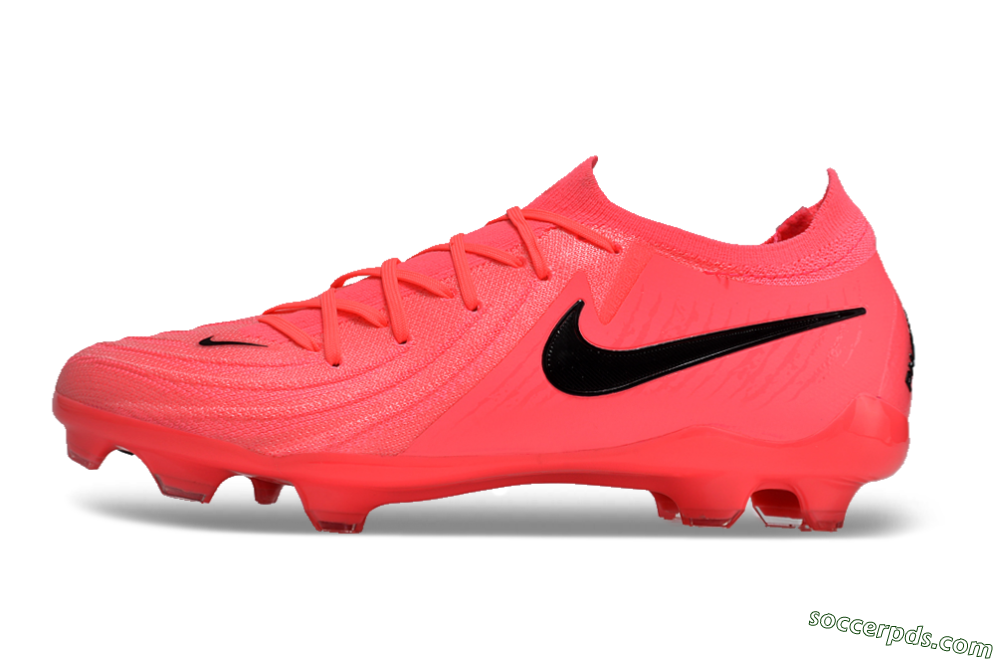 Nike Phantom Luna 2 Elite LV8 FG Low-Tops Football Boots - Red/Black/Pink 2