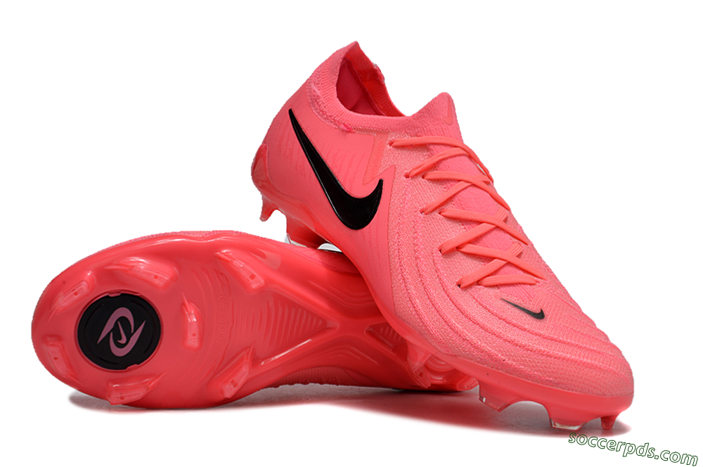 Nike Phantom Luna 2 Elite LV8 FG Low-Tops Football Boots - Red/Black/Pink 3