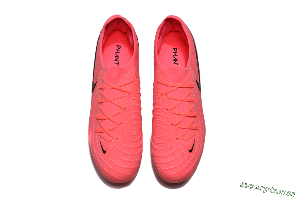 Nike Phantom Luna 2 Elite LV8 FG Low-Tops Football Boots - Red/Black/Pink 4