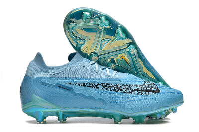 Nike Phantom GX Elite FG Low-Tops Football Boots - Blue/Black/Gold