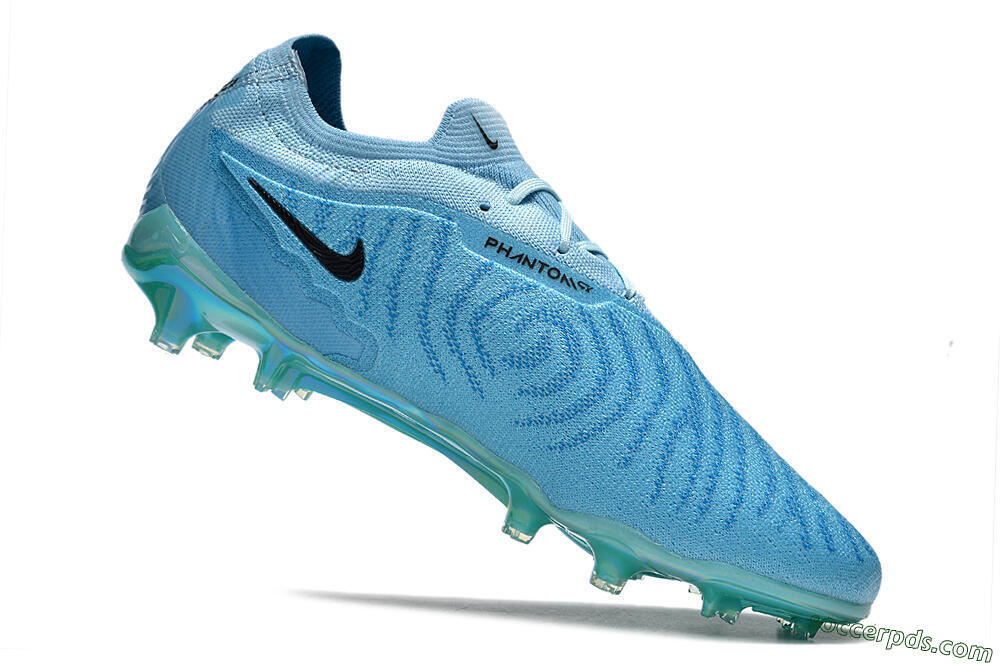 Nike Phantom GX Elite FG Low-Tops Football Boots - Blue/Black/Gold 4