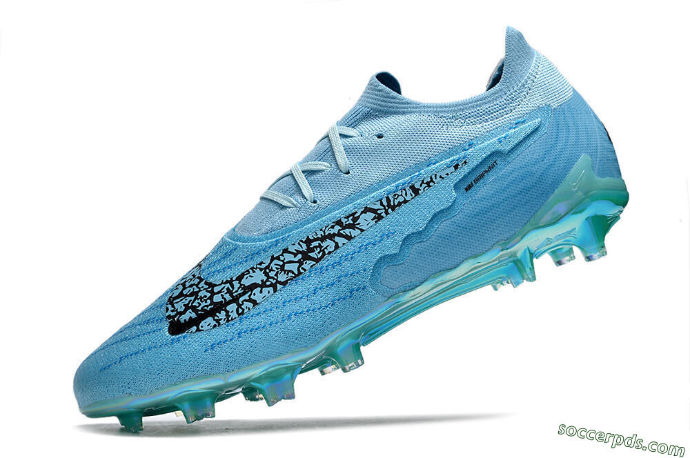 Nike Phantom GX Elite FG Low-Tops Football Boots - Blue/Black/Gold 5