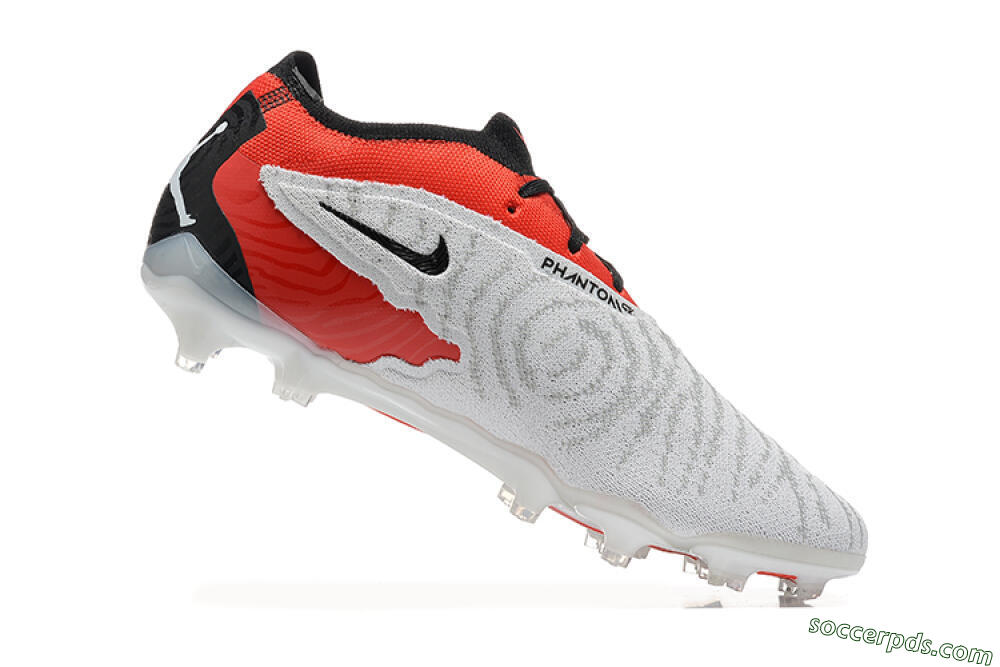 Nike Phantom GX Elite FG Low-Tops Football Boots - White/Red/Black 6