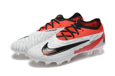 Nike Phantom GX Elite FG Low-Tops Football Boots - White/Red/Black
